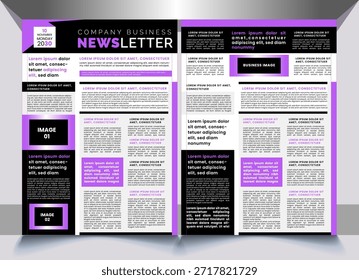 conceito de design de exemplo de design de boletim informativo
