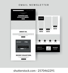 Newsletter Email Template Design for Fashion