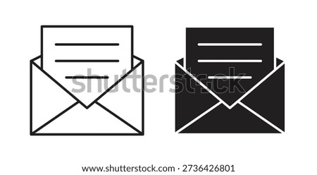 Newsletter icon element for design projects