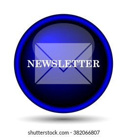 Newsletter icon. Internet button on white background. EPS10 vector
