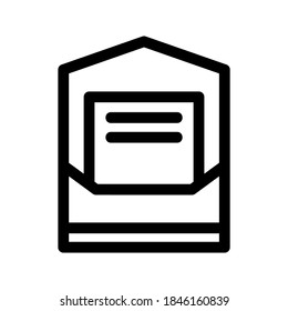 Newsletter icon or logo isolated sign symbol vector illustration - high quality black style vector icons
