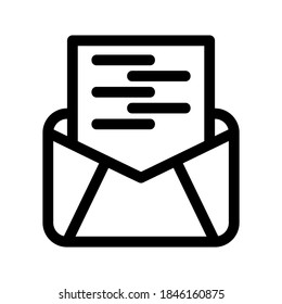 Newsletter icon or logo isolated sign symbol vector illustration - high quality black style vector icons

