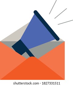 Newsletter icon vector. Email icon vector.