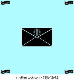 Newsletter icon, vector illustration