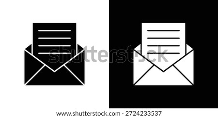 Newsletter icon. Vector Template. Concept Icon flat design.