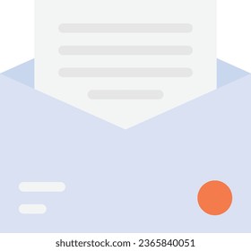 Newsletter Mail News Icon Vector Flat Illustration