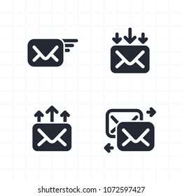 Newsletter Operations - Cropped Icons. A set of 4 professional, pixel-aligned icons.
