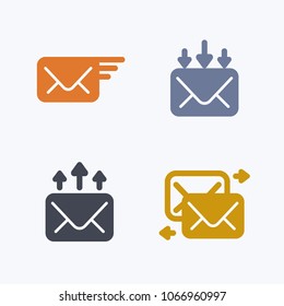 Newsletter Operations - Glyph Icons. A set of 4 professional, pixel-aligned icons.