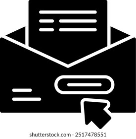 Newsletter Subscription Vector Icon Design