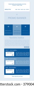 newsletter template for business or non-profit organization