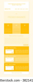 newsletter template for business or non-profit organization