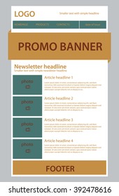 newsletter template for business or non-profit organization