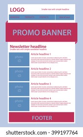 newsletter template for business or non-profit organization