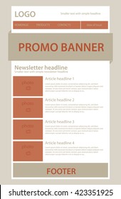 newsletter template for business or non-profit organization