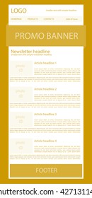 newsletter template for business or non-profit organization