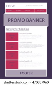 newsletter template for business or non-profit organization
