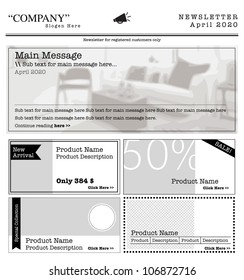 NEWSLETTER TEMPLATE. Internet layout comercial layout/