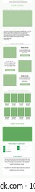 Newsletter vector layout template for business or non-profit organization