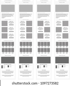 Newsletter vector layout template for business or non-profit organization