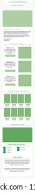 Newsletter vector layout template for business or non-profit organization