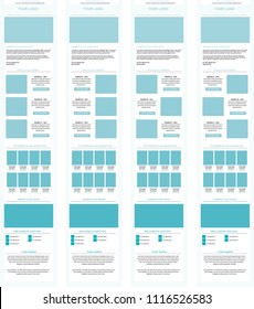 Newsletter vector layout template for business or non-profit organization