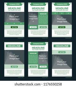 Newsletter vector layout template for business or non-profit organization