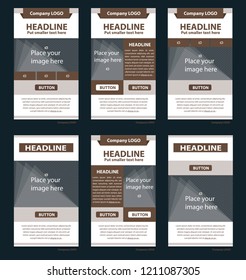 Newsletter vector layout template for business or non-profit organization