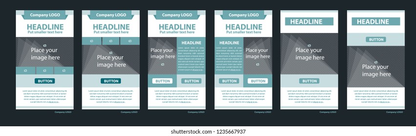 Newsletter vector layout template for business or non-profit organization