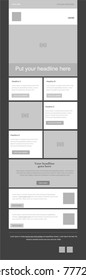 Newsletter vector layout template for business or non-profit organization