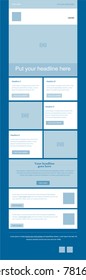 Newsletter vector layout template for business or non-profit organization