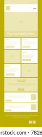 Newsletter vector layout template for business or non-profit organization