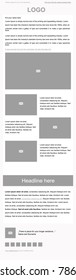 Newsletter vector layout template for business or non-profit organization