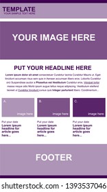Newsletter vector layout templates for business or non-profit organization