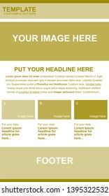 Newsletter vector layout templates for business or non-profit organization