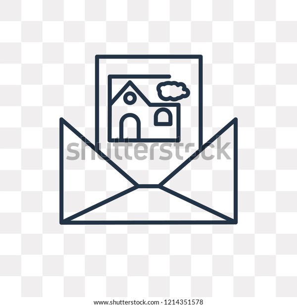 Newsletter Vector Outline Icon Isolated On Stock Vector Royalty Free