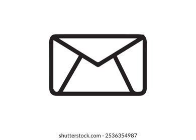 newsletter web buttons. mail letter outline vector illustration
