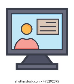Newsman Vector Icon