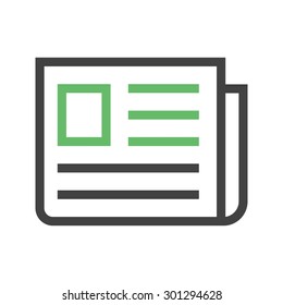 Newspaper, advertising, communication icon vector image. Can also be used for education, academics and science. Suitable for use on web apps, mobile apps, and print media.