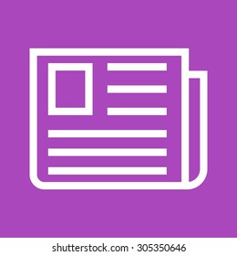 Newspaper, advertising, communication icon vector image. Can also be used for education, academics and science. Suitable for use on web apps, mobile apps, and print media.