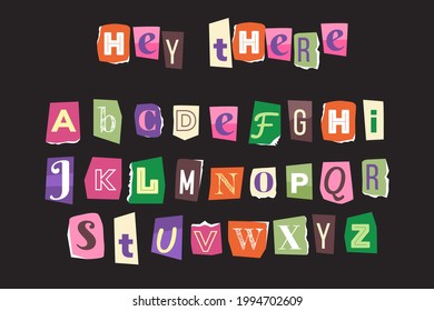 Ransom Note Alphabet Hd Stock Images Shutterstock