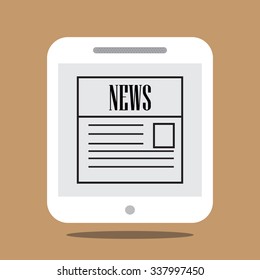 Newspaper apps on tablet/Smart Phone VECTOR