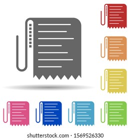 Newspaper, article in multi color style icon. Simple glyph, flat vector of business icons for ui and ux, website or mobile application