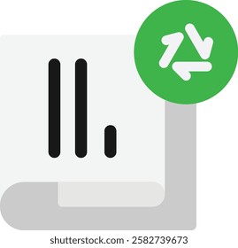 Newspaper Article Paper Icon Vector Flat Illustration