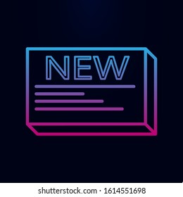 Newspaper box nolan icon. Simple thin line, outline vector of web icons for ui and ux, website or mobile application