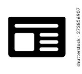 Newspaper breaking news / newsfeed flat vector icon for apps and websites