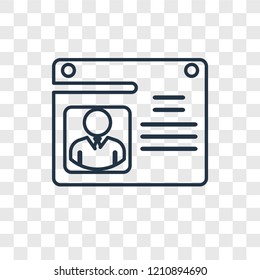 Newspaper concept vector linear icon isolated on transparent background, Newspaper concept transparency concept in outline style