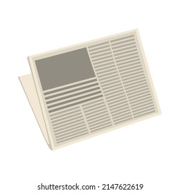 Newspaper daily information white background