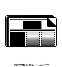 newspaper daily isolated icon vector illustration design