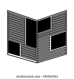 newspaper daily isolated icon vector illustration design