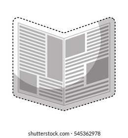 newspaper daily isolated icon vector illustration design